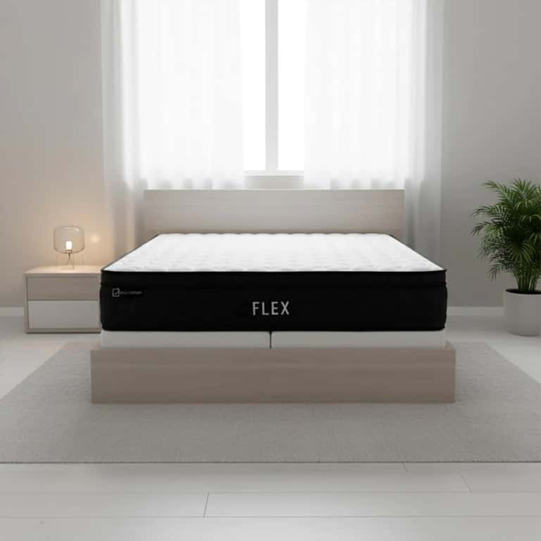 مرتبة Flex – ارتفاع 32 سم | ليونة 6 من 10 |تتحمل أوزان عالية | 18 طبقة من الراحة والدعم| طبقة لباد على النوابض ضمان 3 سنوات| استخدام وجه واحد